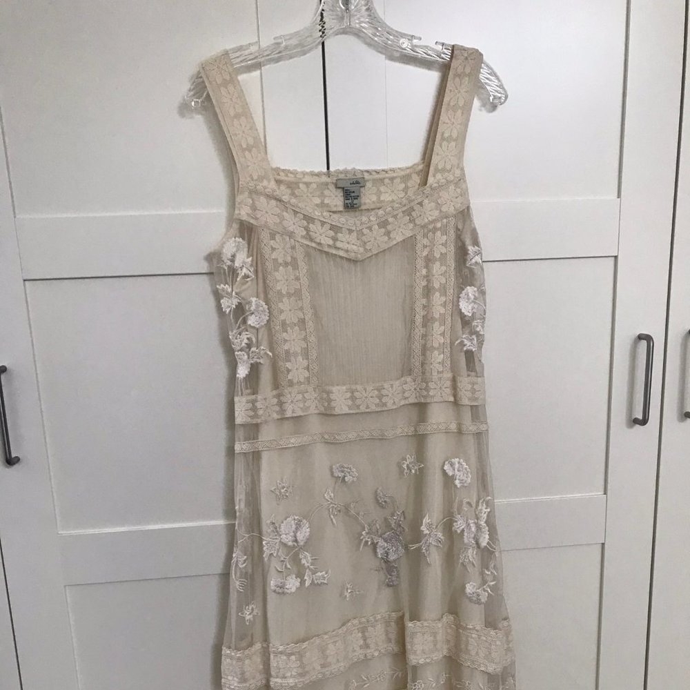 NWOT Anthropologie Odille Lace Tank Dress,  12